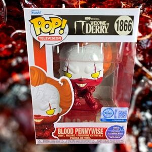 Blood Pennywise Entertainment Exclusive Funko # 1866 (Nib) With Pop Protector